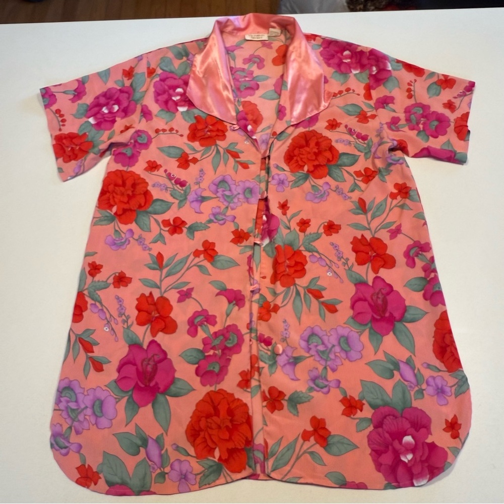 Victoria’s Secret Gold Label Slip Shirt Size M/L - MISSING BUTTONS